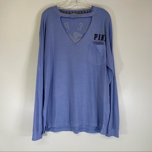 PINK Victoria Secret long sleeve tee size Large - Picture 3 of 14